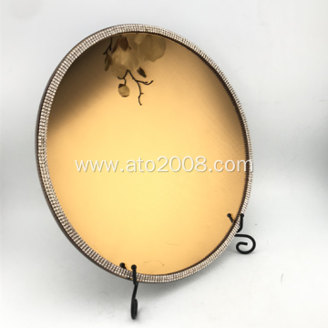 Brown mirror glass plate(2)